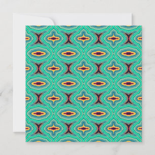 Southwestern Tropical Boho Chic Geode Art Karte