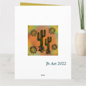 SOUTHWESTKACTUS ART KARTE (Rückseite)