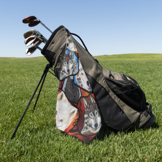 SOUTHWESTLICHE WOLFKUNST GOLFHANDTUCH (Gras)