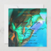 SOUTHWESTLICHER FLAIR TURQUOISE ORANGE ANNOUNCEMEN EINLADUNG (Rückseite)