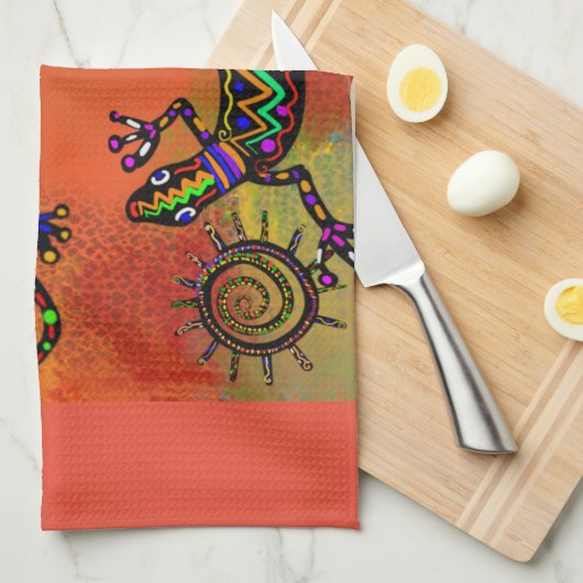 SOUTHWESTLIZARD ART GESCHIRRTUCH (Viertel Falte)