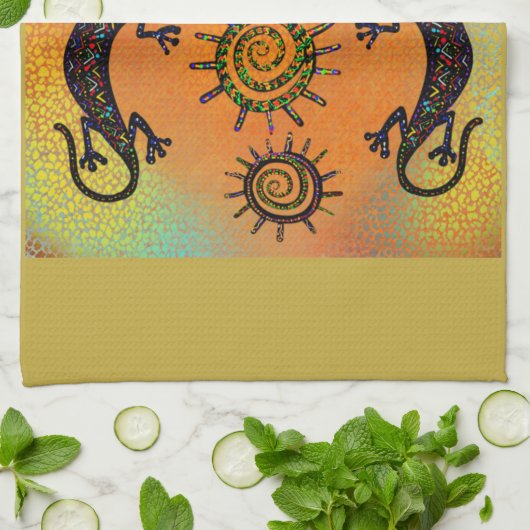 SOUTHWESTLIZARD ART GESCHIRRTUCH (Gefaltet)