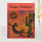 SOUTHWESTLIZARD ART KARTE (Gelbe Blume)