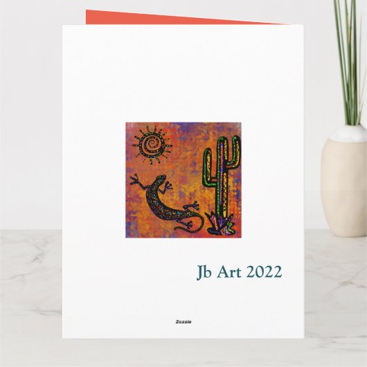 SOUTHWESTLIZARD ART KARTE (Rückseite)