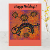 SOUTHWESTLIZARD ART KARTE (Gelbe Blume)