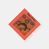 SOUTHWESTLIZARD ART SERVIETTE (Ecke)