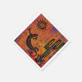 SOUTHWESTLIZARD ART SERVIETTE (Ecke)