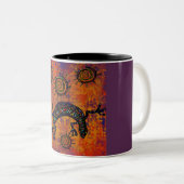 SOUTHWESTLIZARD ART ZWEIFARBIGE TASSE (VorderseiteRechts)