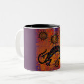 SOUTHWESTLIZARD ART ZWEIFARBIGE TASSE (Vorderseite Links)