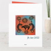 SOUTHWESTLIZARD BEAR ART KARTE (Rückseite)