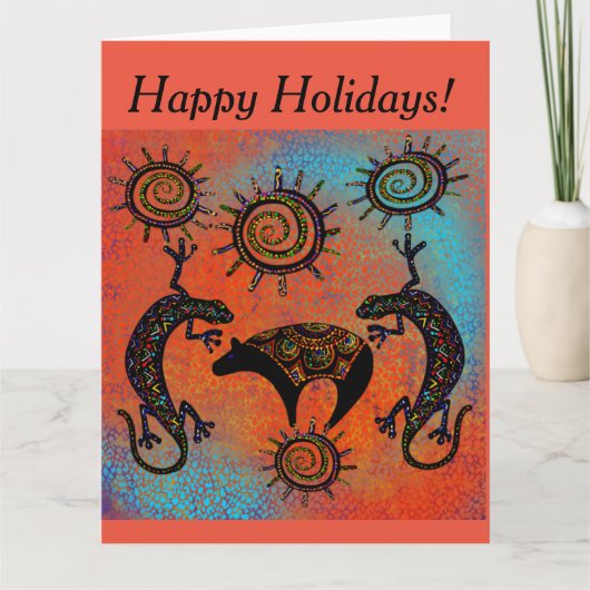 SOUTHWESTLIZARD BEAR ART KARTE (Vorderseite)