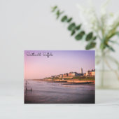Southwold Beach and seafont postcard Postkarte (Stehend Vorderseite)