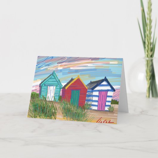 Southwold Beach Huts Karte (Vorderseite)