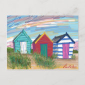 Southwold Beach Huts Postkarte (Vorderseite)