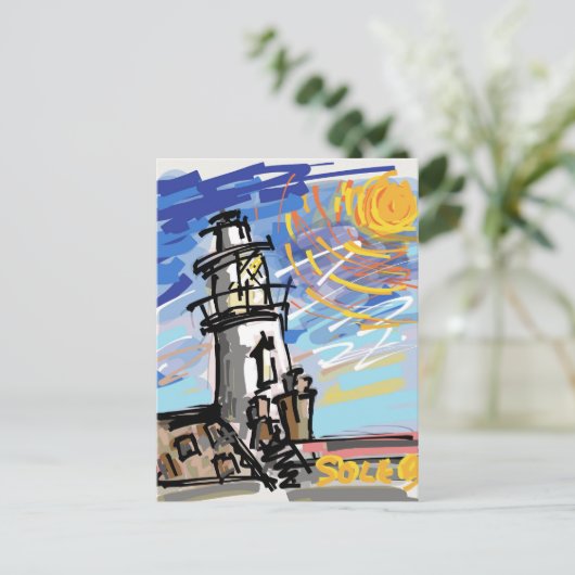 Southwold Lighthouse Postkarte (Stehend Vorderseite)