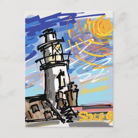 Southwold Lighthouse Postkarte (Vorderseite)