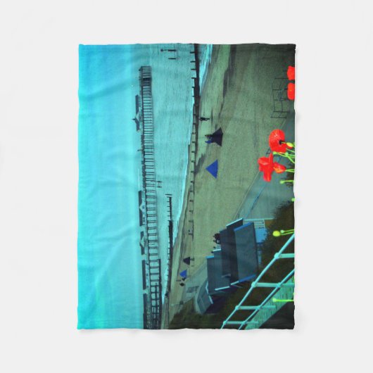 Southwold Night Fishing Fleecedecke (Vorderseite)