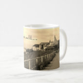 Southwold Promenade Sepia View Kaffeetasse (VorderseiteRechts)
