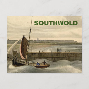 Southwold, Suffolk Vintag Boats & Sea Feiertagspostkarte