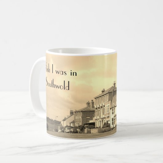 Southwold View Sepia Kaffeetasse (Vorderseite Links)