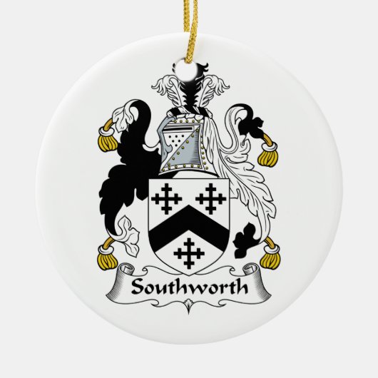 Southworth Familienwappen Keramik Ornament (Vorne)