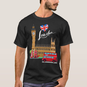 Souvenir aus London für Männer Jungs Mädchen Fraue T-Shirt