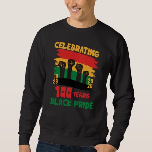 Souvenir Centenary Black History Month CENTENNIAL Sweatshirt (Vorderseite)