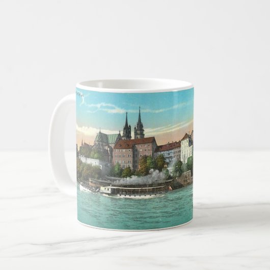 Souvenir Coffee Tasse - Basel, Schweiz (Vorderseite Links)