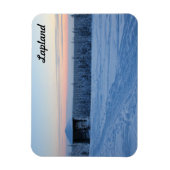 Souvenir Couché de soleil en Laponie Magnet (Vertikal)