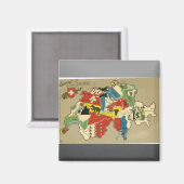 Souvenir de la Suisse, Vintag Magnet (Vorderseite/Rückseite)