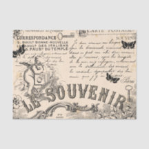 Souvenir Dekorativ-Seidenpapier - Französischer Vi