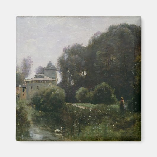 Souvenir der Villa Borghese, 1855 Magnet (Vorne)