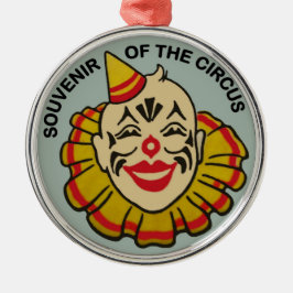 Souvenir des Zirkus Silbernes Ornament