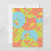 Souvenir Drink Umbrellas Einladung (Rückseite)