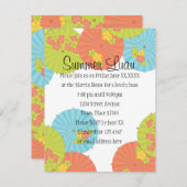 Souvenir Drink Umbrellas Einladung (Vorne/Hinten)