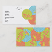 Souvenir Drink Umbrellas Visitenkarte (Vorne/Hinten)