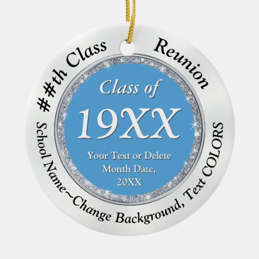 Souvenir-Elemente für Wiedersehen, FARBEN ändern, Keramik Ornament (Vorne)