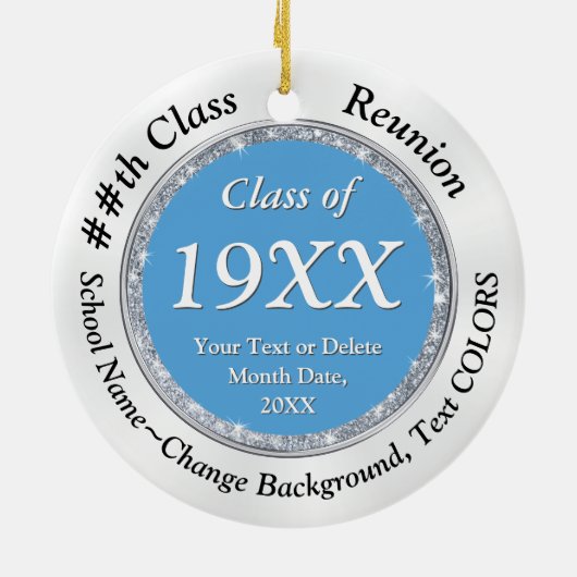 Souvenir-Elemente für Wiedersehen, FARBEN ändern, Keramik Ornament (Hinten)