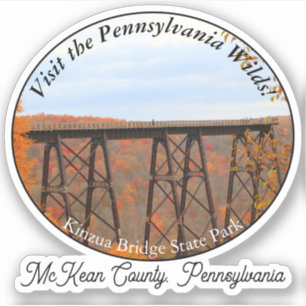 Souvenir Kinzua Bridge Staat Park McKean Landkreis Aufkleber