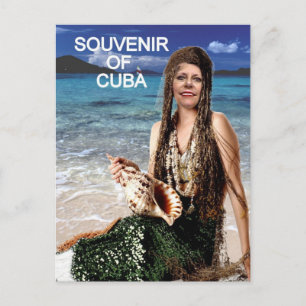 SOUVENIR KUBA MERMAID POSTKARTE