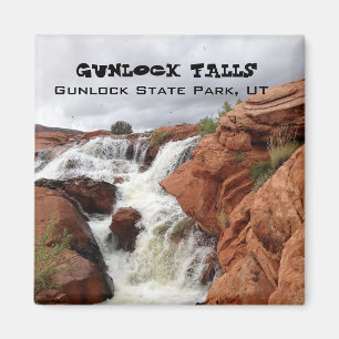 Souvenir Magnet - Gunlock Falls, Gunlock Staat Par
