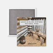 Souvenir Magnet: Lewis & Clark Nat'l Historic Park Magnet (Vorderseite/Rückseite)