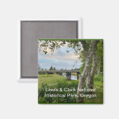 Souvenir Magnet: Lewis & Clark Nat'l Historischer  Magnet (Vorderseite/Rückseite)