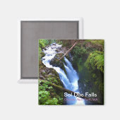 Souvenir Magnet: Sol Duc Falls, Olympic Nat'l Park Magnet (Vorderseite/Rückseite)