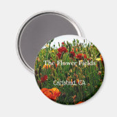 Souvenir Magnet, The Blume Field, Carlsbad, CA. Magnet (Vorderseite/Rückseite)