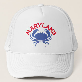 Souvenir Maryland Blue Crab Travel Red White Blue Truckerkappe