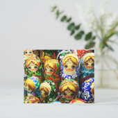 Souvenir Matryoshka Dolls Foto Postkarte (Stehend Vorderseite)