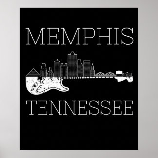 Souvenir Memphis Guitar Musik Poster