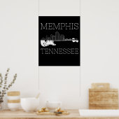 Souvenir Memphis Guitar Musik Poster (Küche)