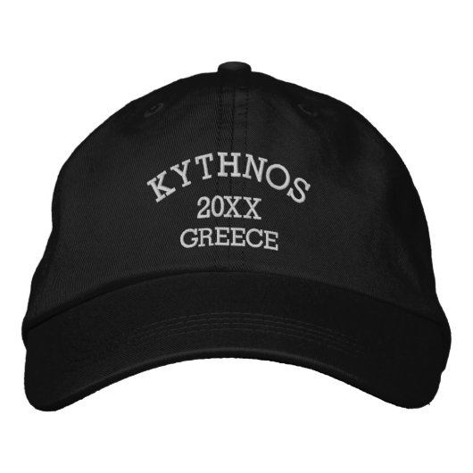 Souvenir of Kythnos Griechenland Bestickte Baseballkappe (Vorderseite)